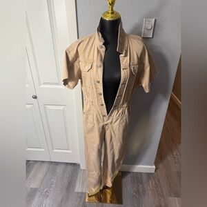 Free People Tan Jumpsuit